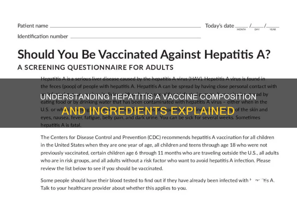 what is hep a vaccine made of