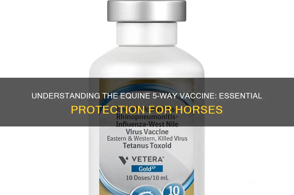 what is in equine 5 way vaccine