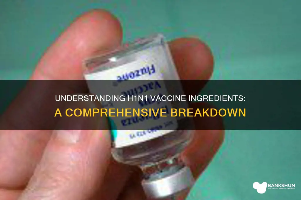 what is in the h1n1 vaccine ingredients