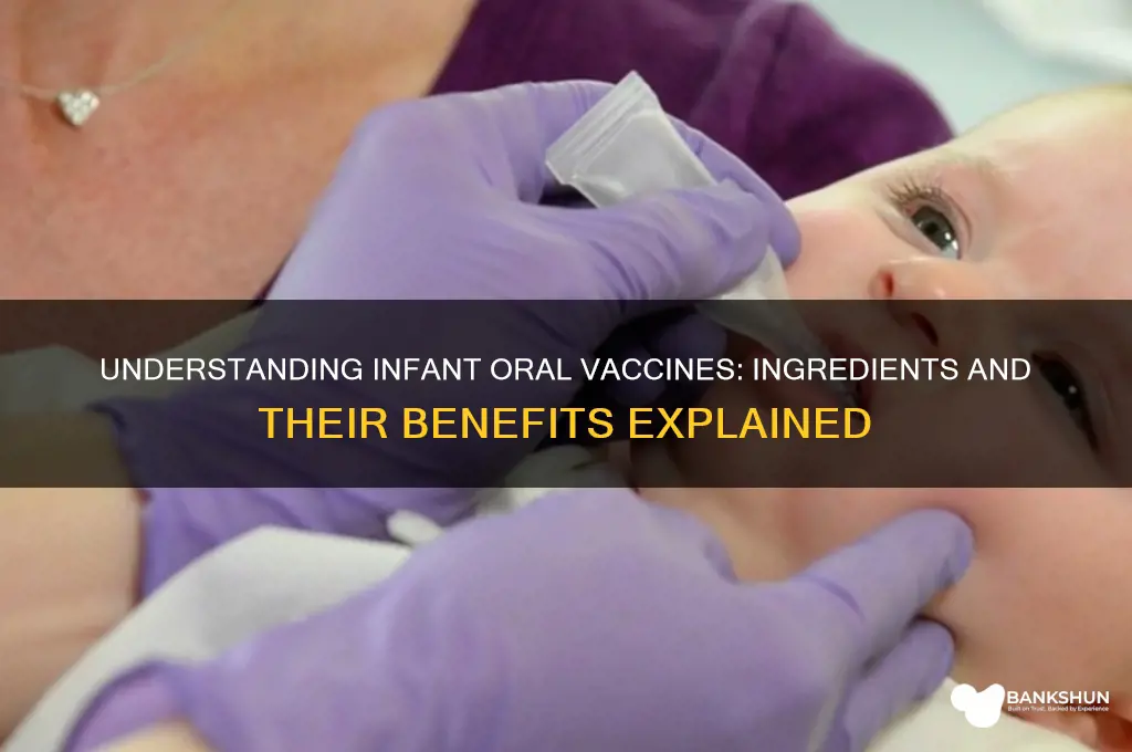 what is in the infant oral vaccine