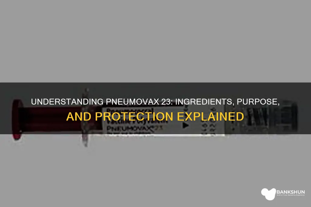what is in the pneumovax 23 vaccine