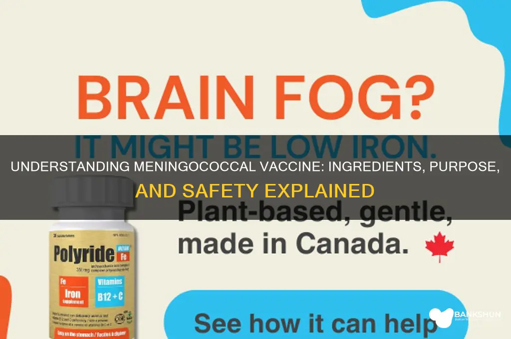 what is in the vaccine for meningococcal
