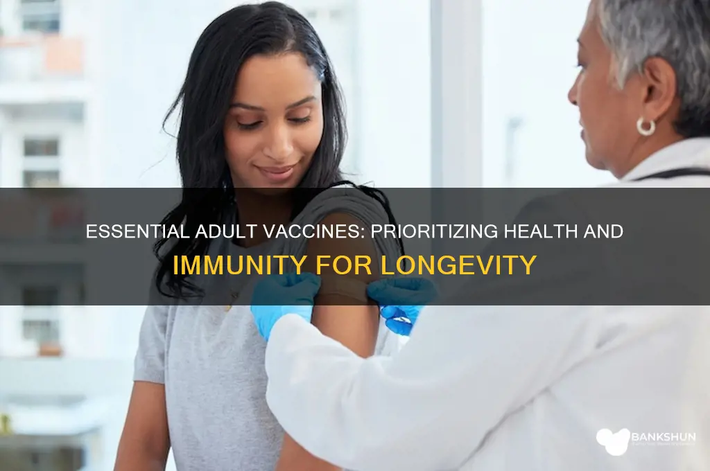 what is most important vaccine for adults