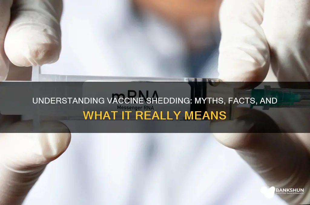 what is shedding from the vaccine mean