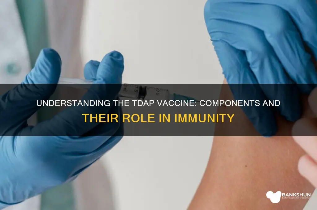 what is tdap vaccine made up of