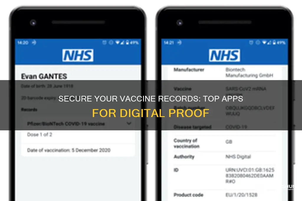 what is the app for vaccine proof