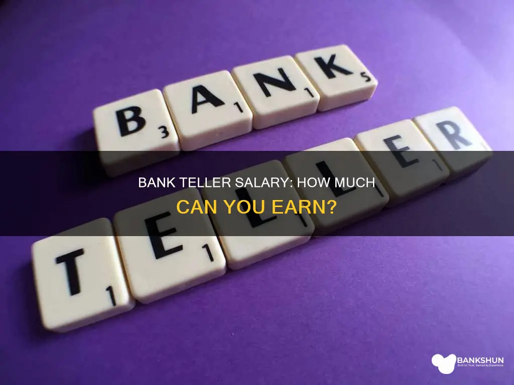 what is the average bank teller salary