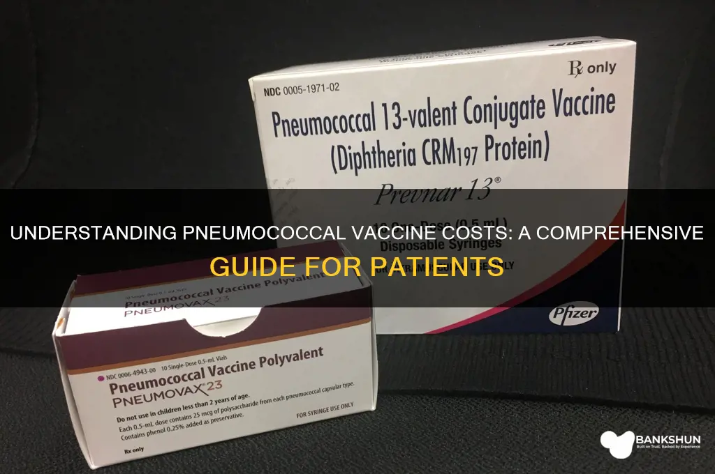 what is the cost of pneumococcal vaccine