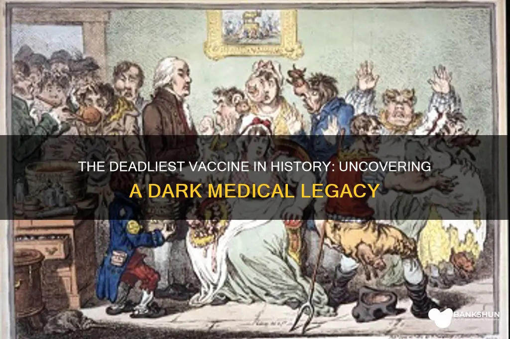 what is the deadliest vaccine in history