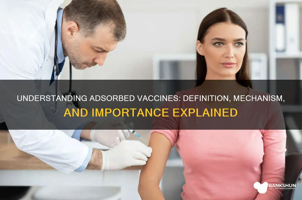 what is the definition of adsorbed vaccine