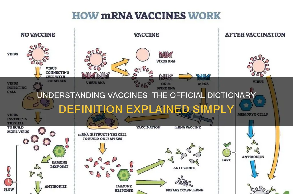 what is the dictionary definition of vaccine