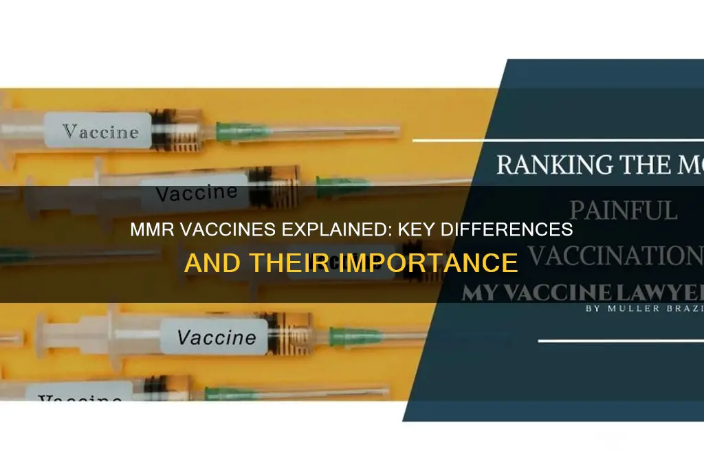 what is the difference beteen mmr vaccines