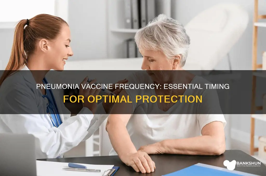 what is the frequency for pneumonia vaccine