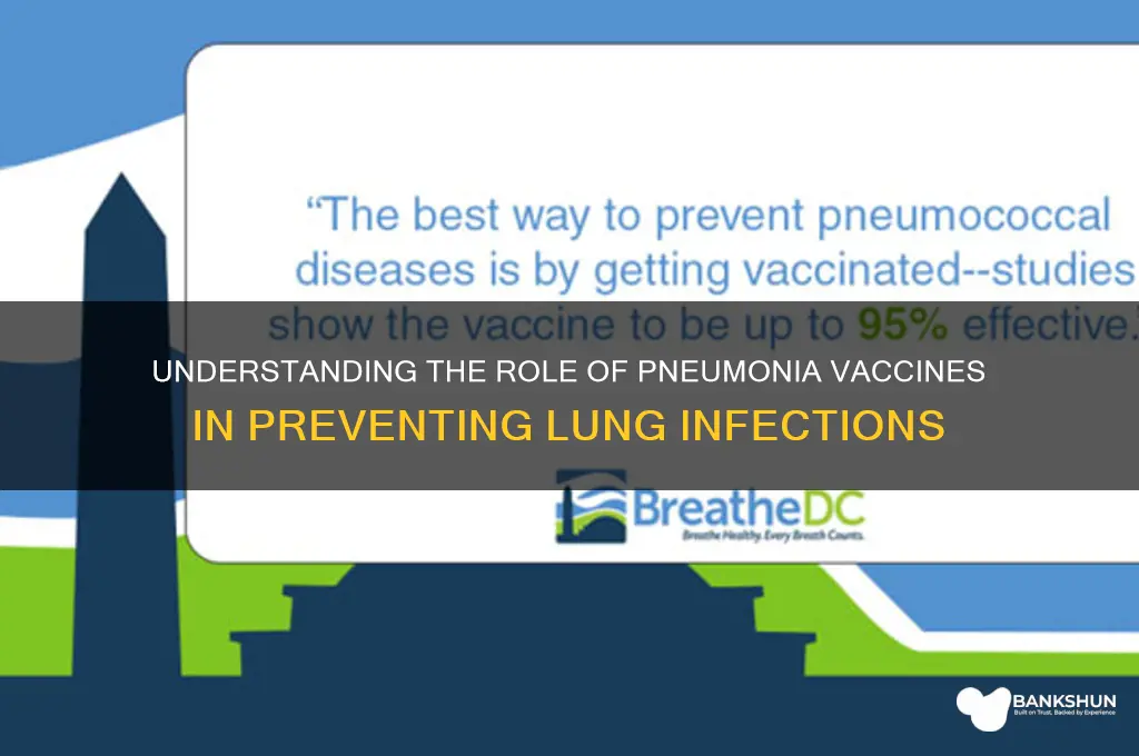 what is the function of pneumonia vaccine