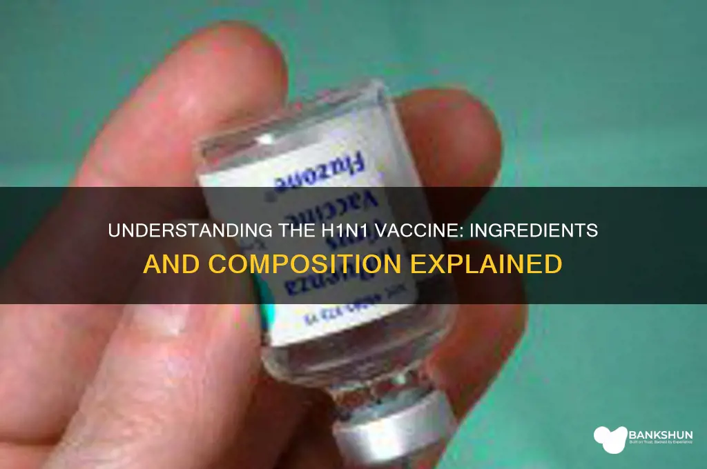 what is the h1n1 vaccine made of
