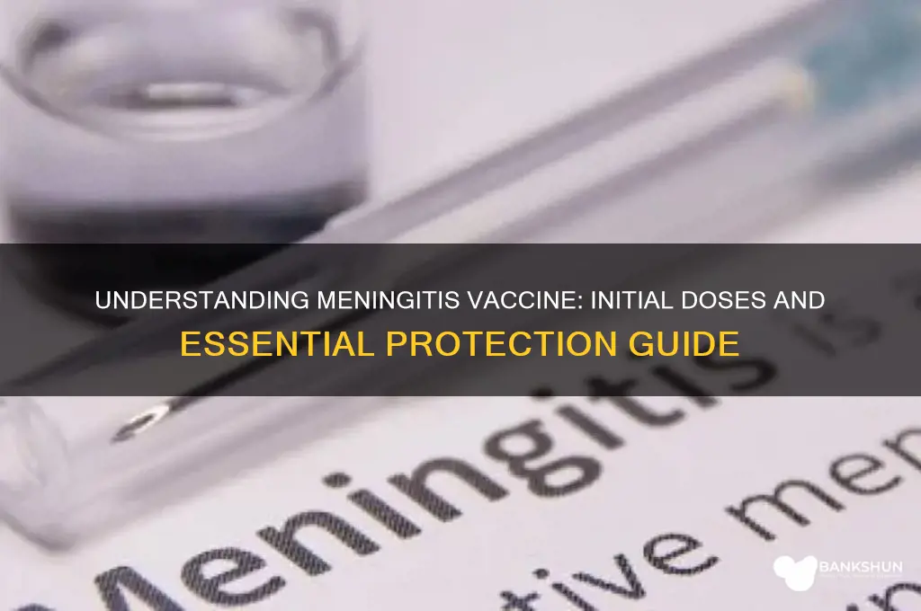 what is the initial for meningitis vaccine