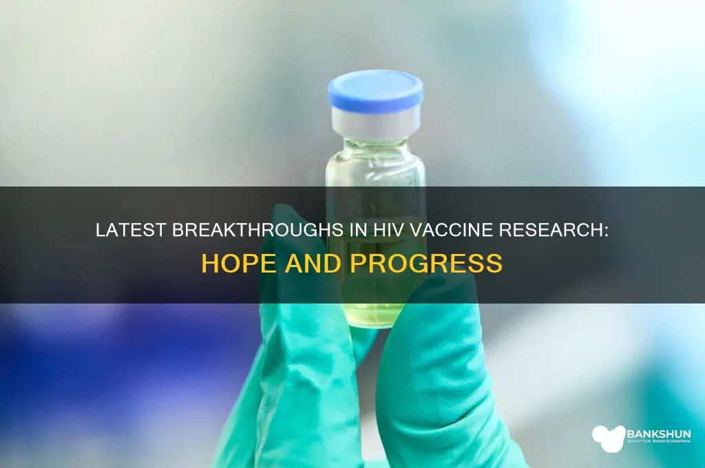 what is the latest on hiv vaccine