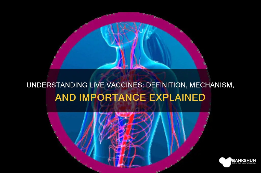 what is the meaning of live vaccine