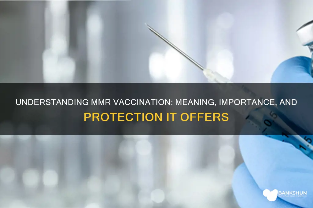 what is the meaning of mmr vaccination