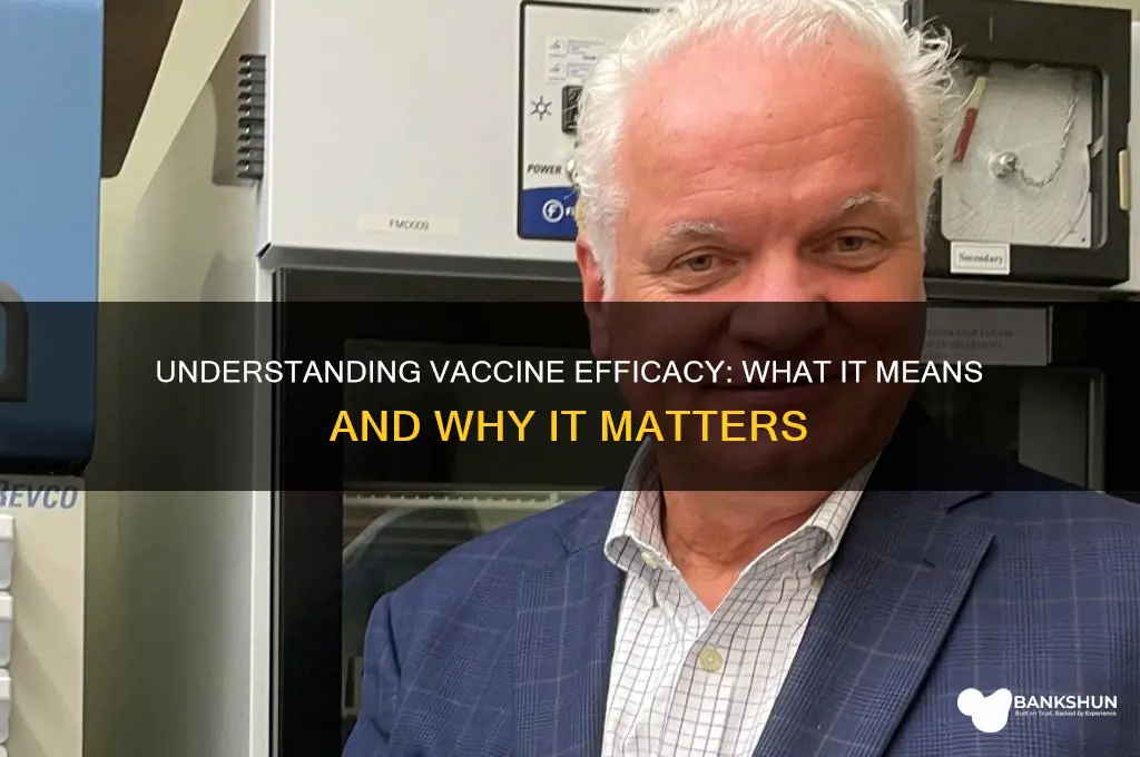 what is the meaning of vaccine efficacy