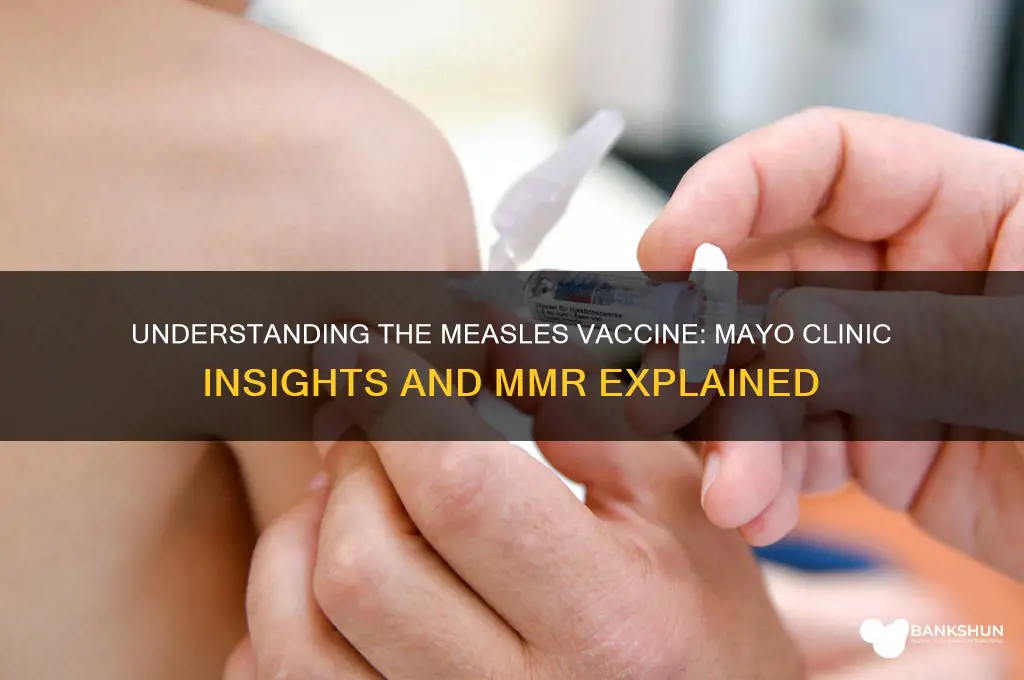what is the measels vaccine called mayo