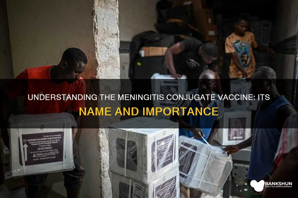 what is the meningitis conjugate vaccine called