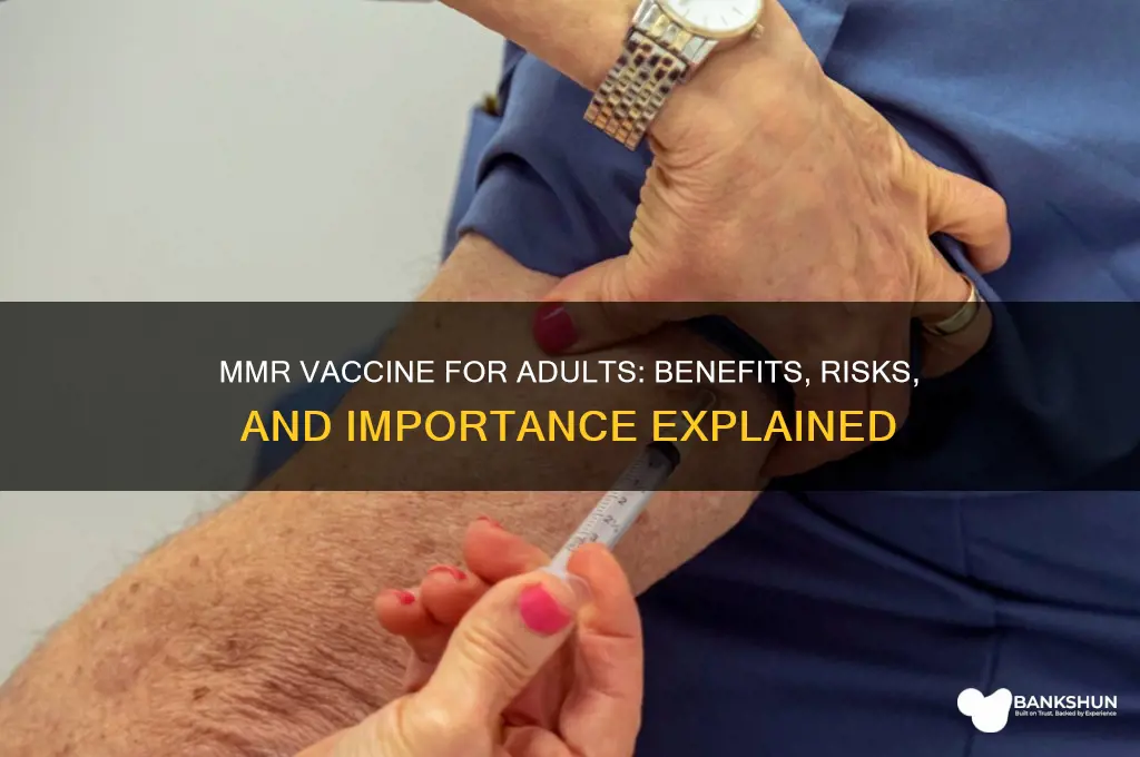 what is the mmr vaccine for adults