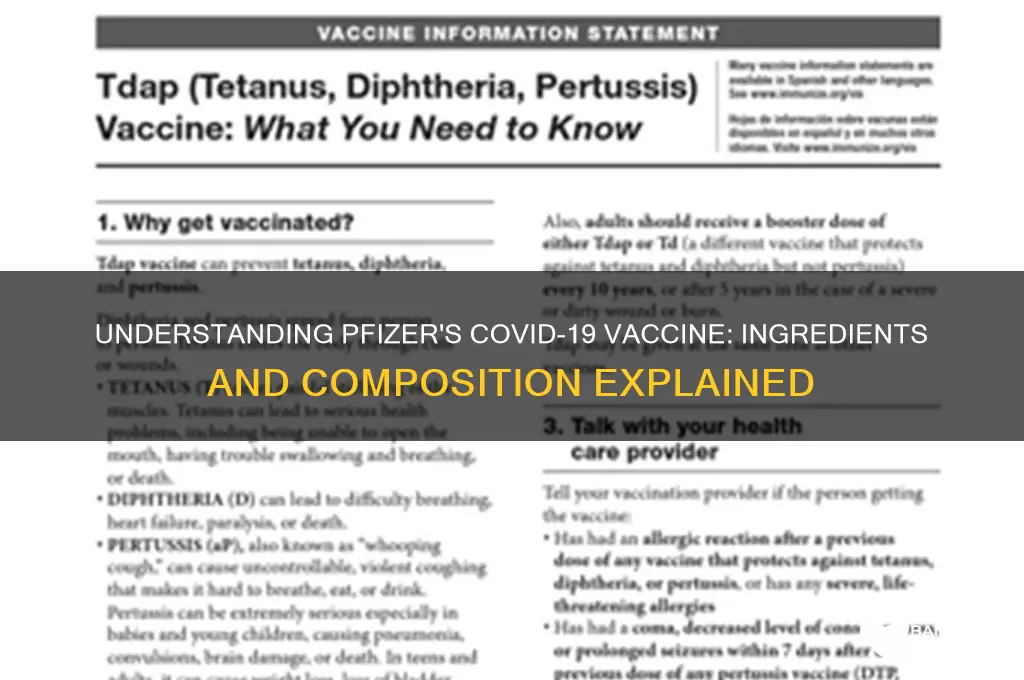 what is the phizer vaccine made of