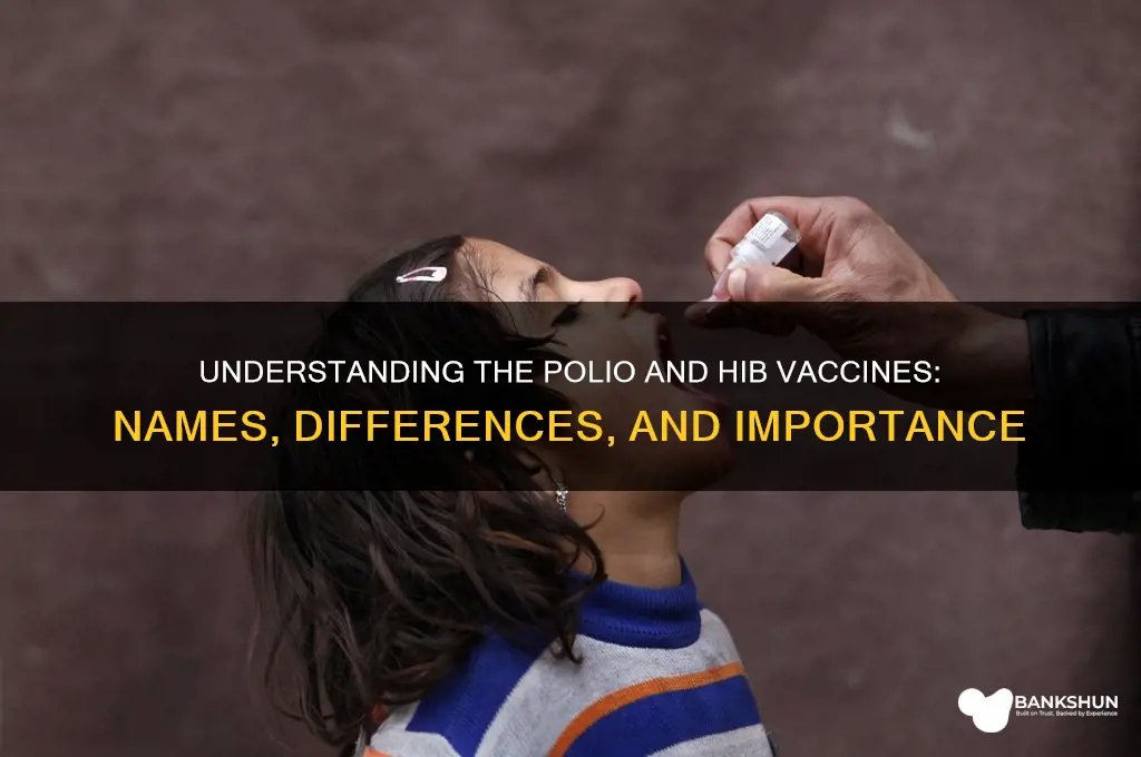 what is the polio vaccine called hib