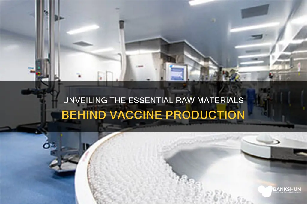 what is the raw material for vaccines