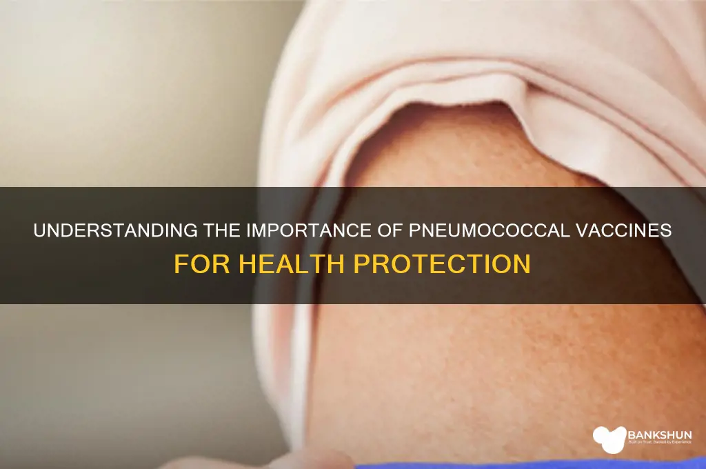 what is the reason for pneumococcal vaccine