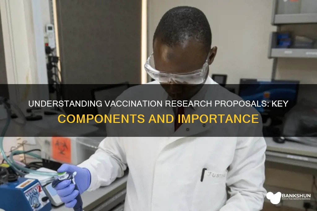 what is the research proposal of vaccinations