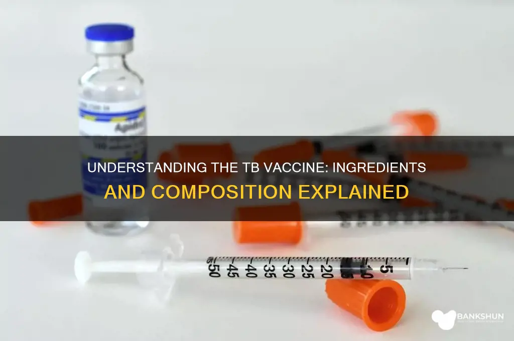 what is the tb vaccine made of