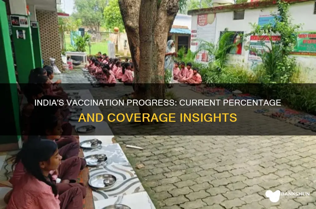 what is the vaccination percentage in india
