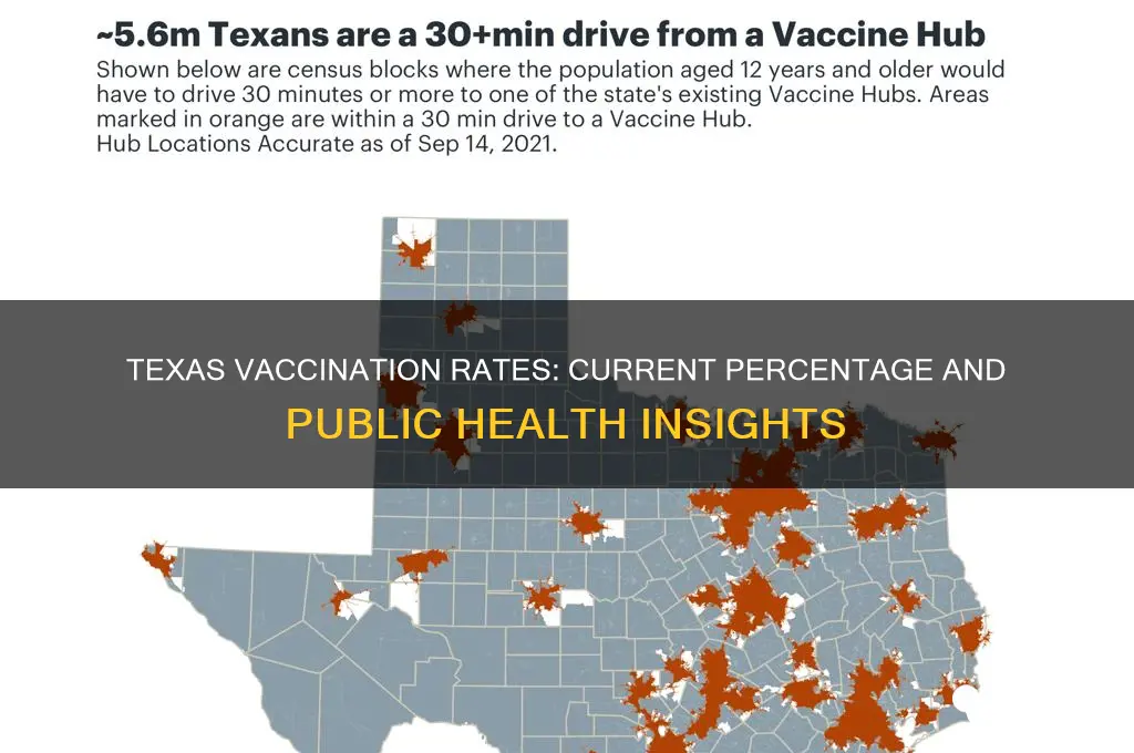 what is the vaccination percentage in texas