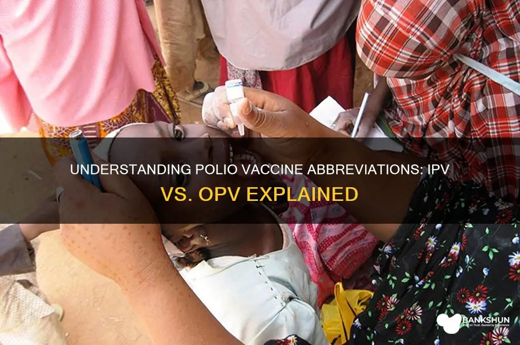 what is the vaccine abbreviation for polio