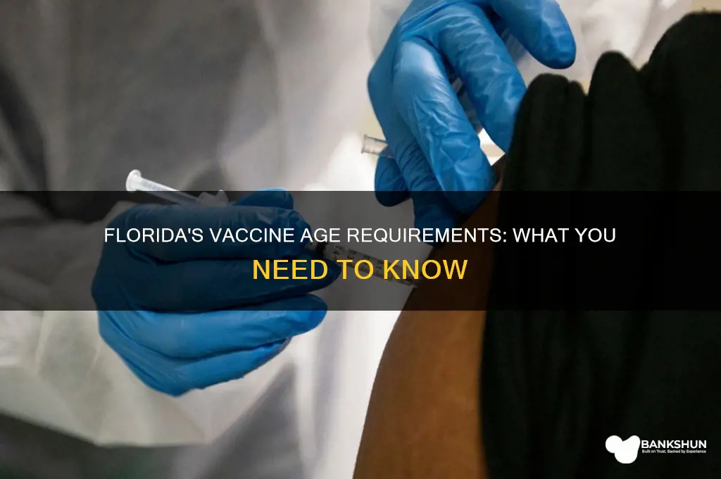 what is the vaccine age in florida