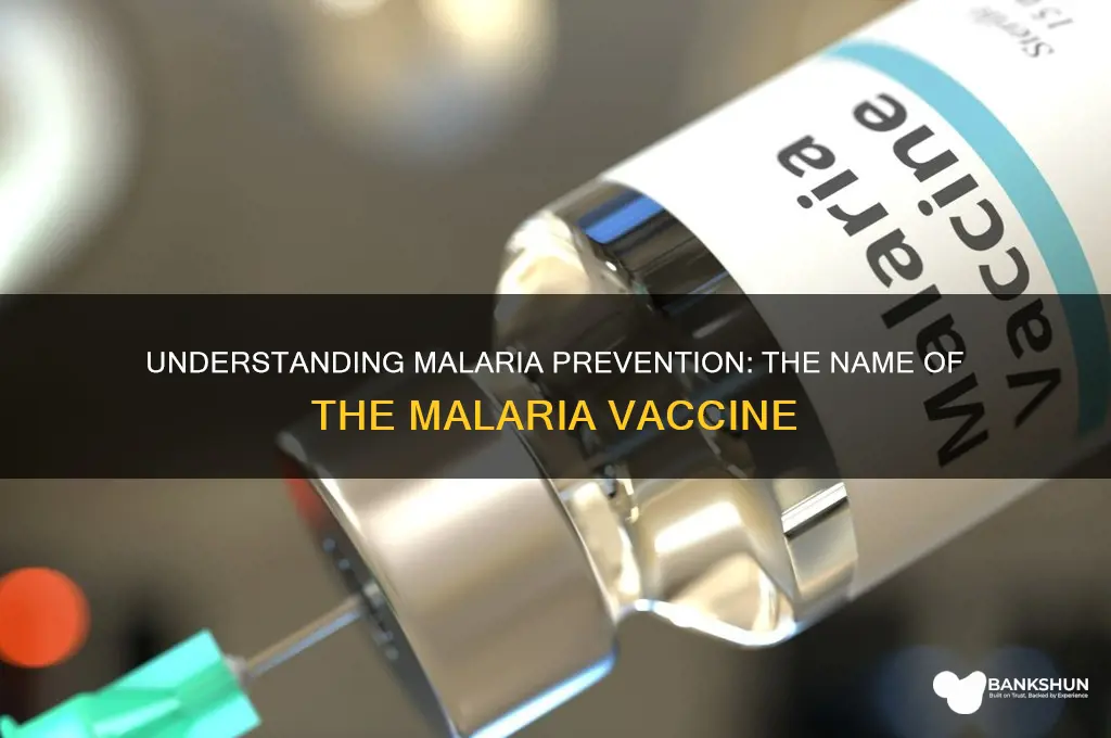 what is the vaccine called for malaria