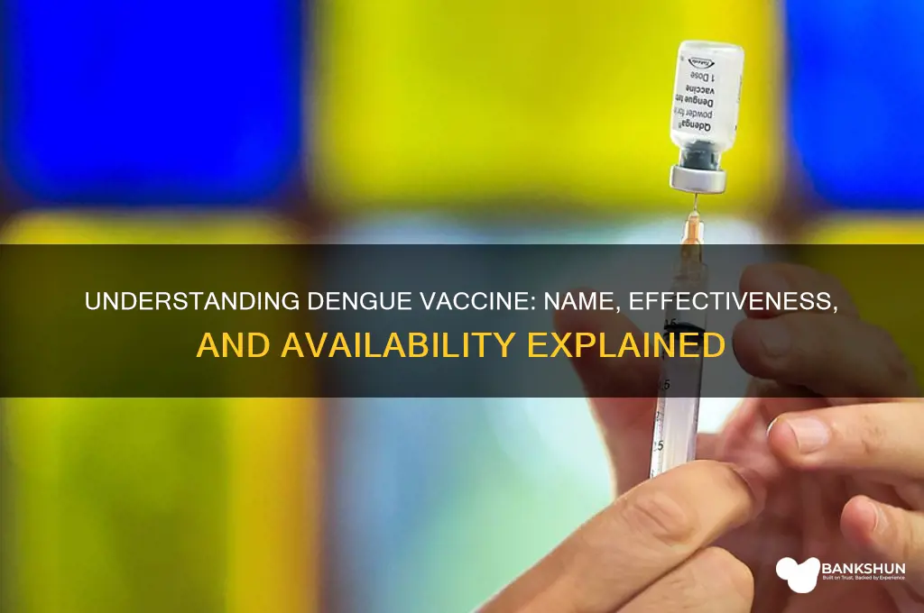what is the vaccine for dengue called