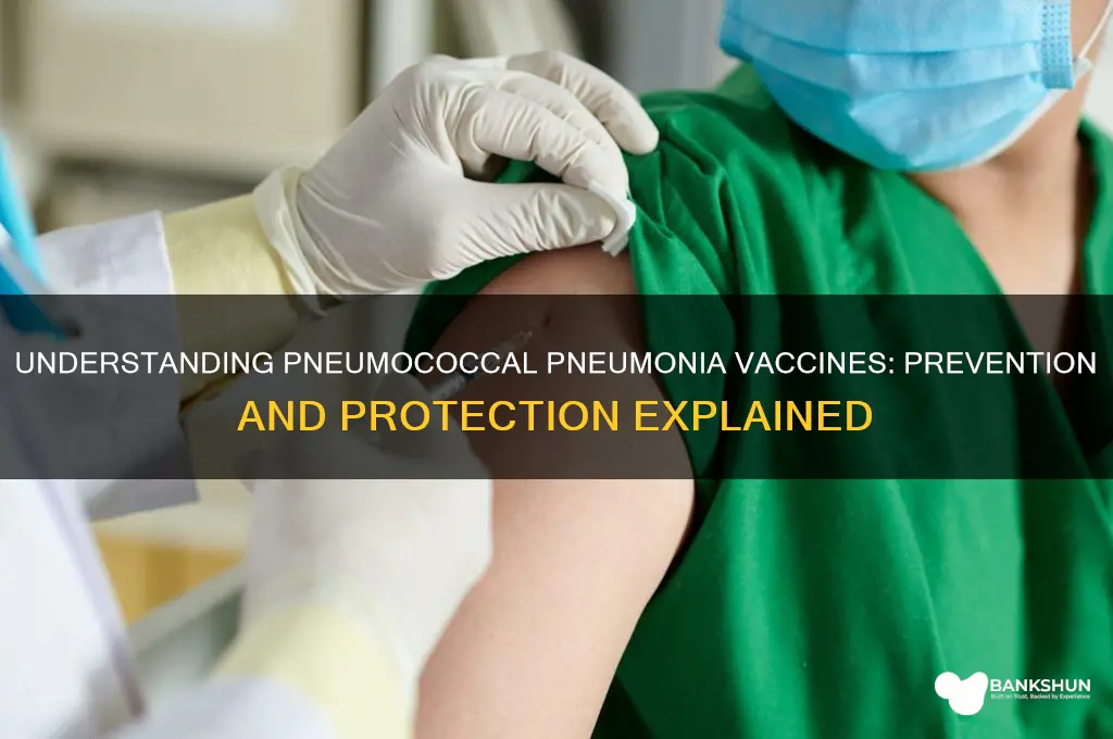 what is the vaccine for pneumococcal pneumonia