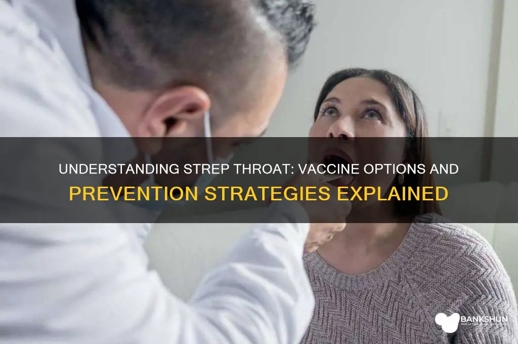 what is the vaccine for strep throat