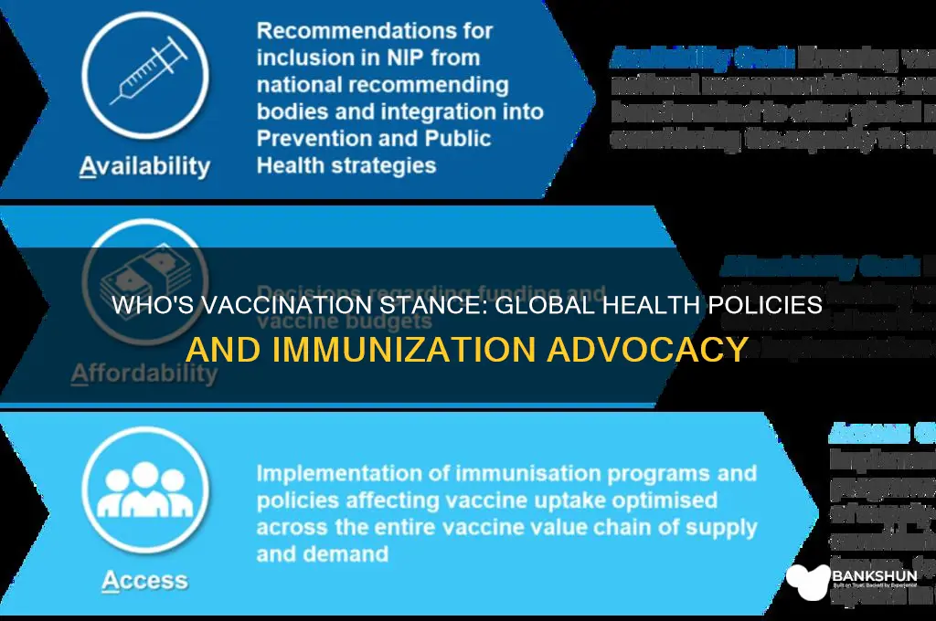 what is the who stance on vaccinations