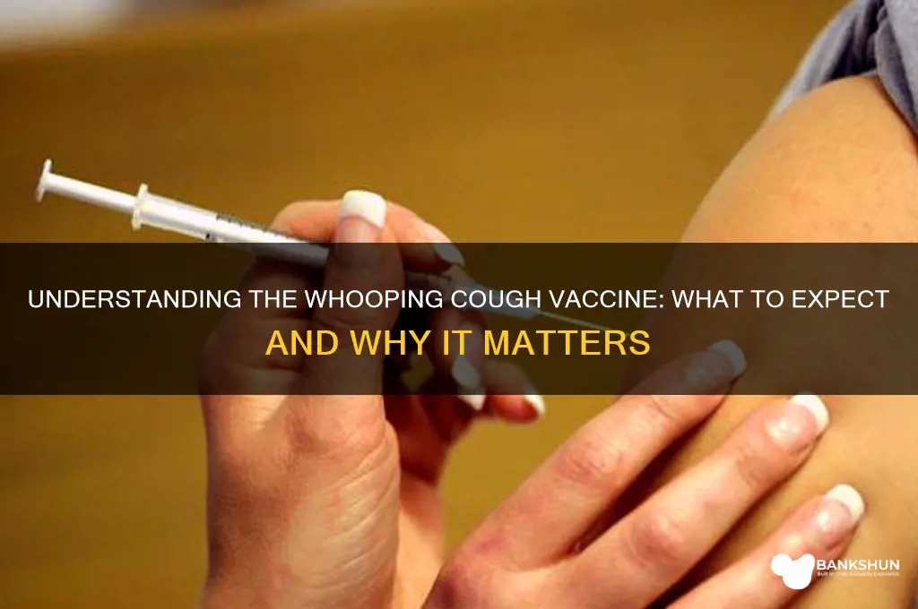 what is the whooping cough vaccine like
