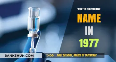 Unveiling the 1977 TID Vaccine's Official Name and History