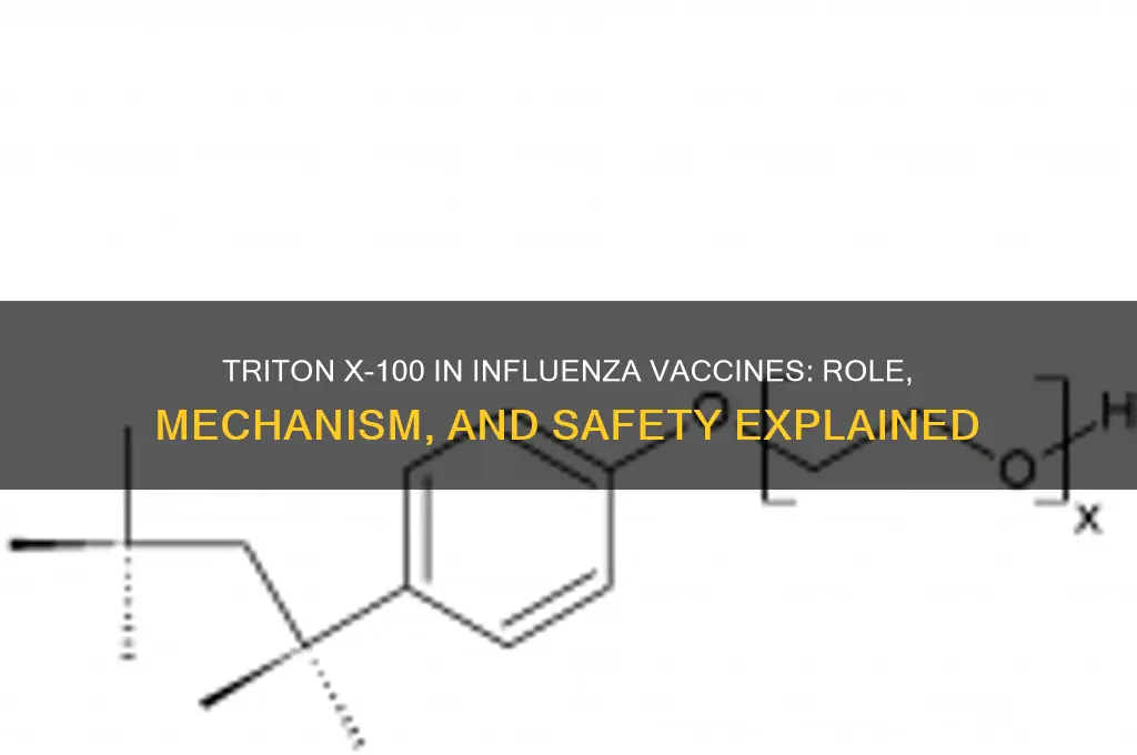 what is triton x 100 influenza vaccine