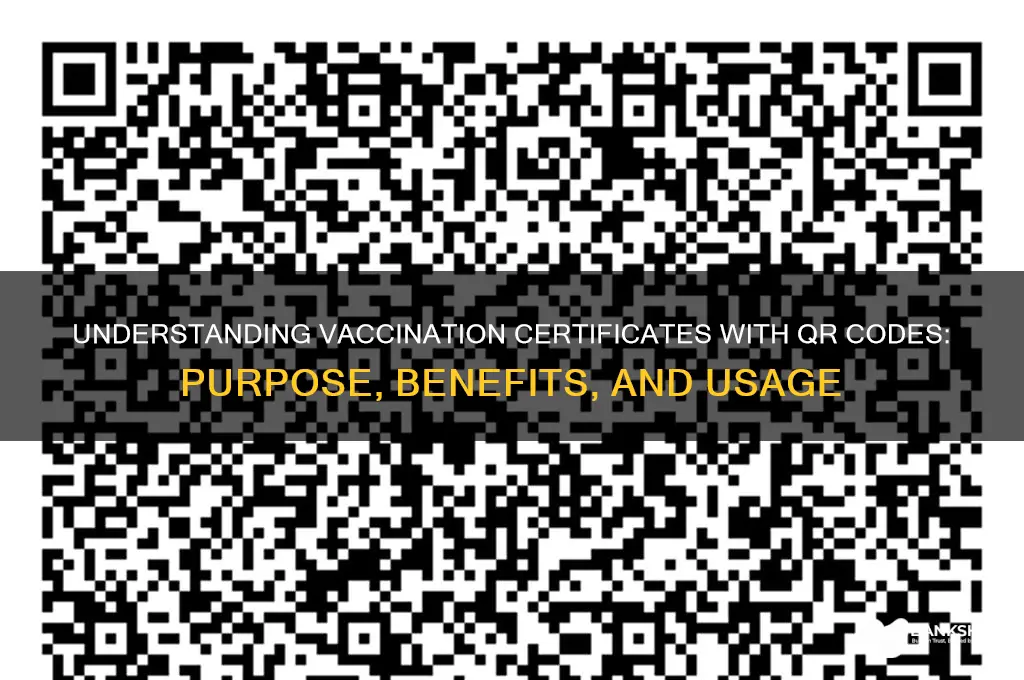 what is vaccination certificate with qr code