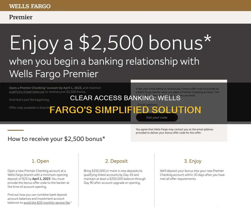 what is wells fargo clear access banking