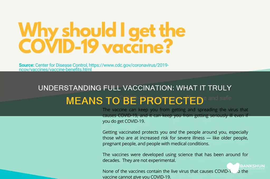 what it means to be fully vaccinated