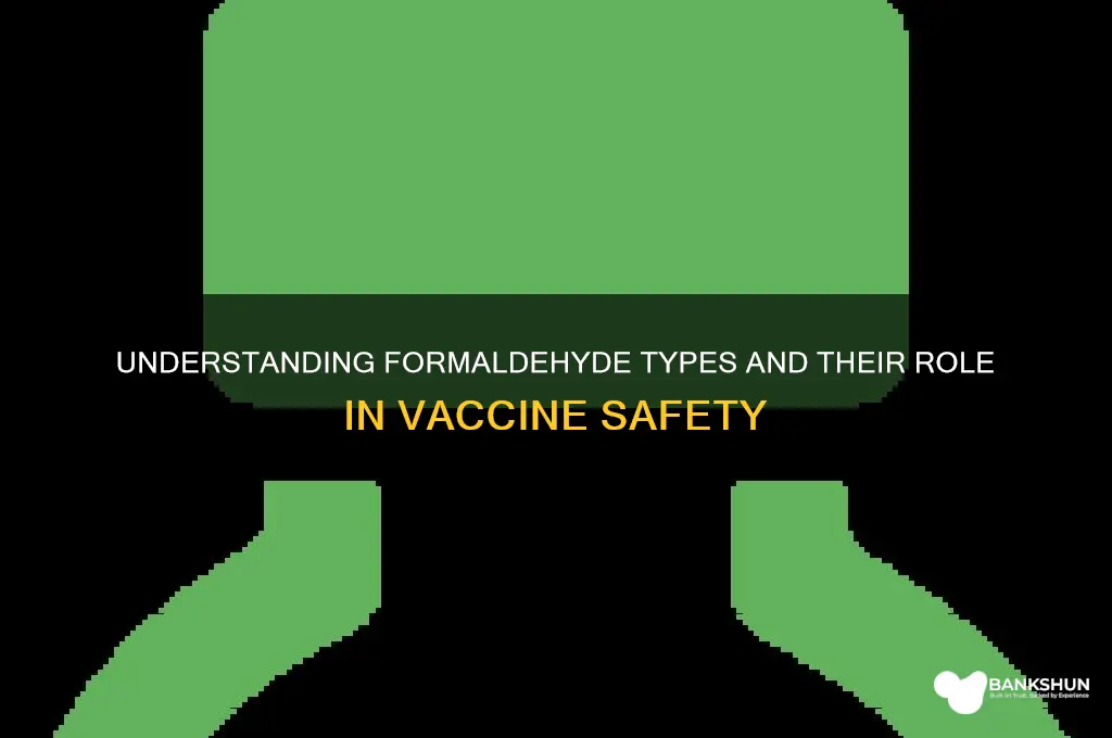 what kind of formaldehyde is in vaccines