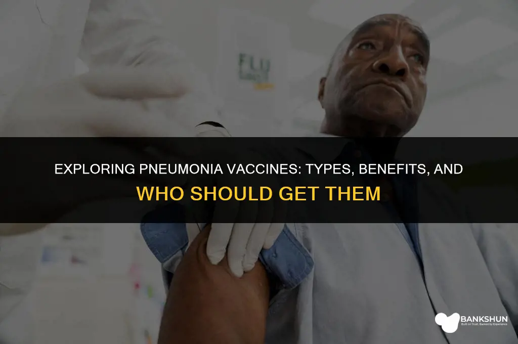 what kind of pneumonia vaccines are there